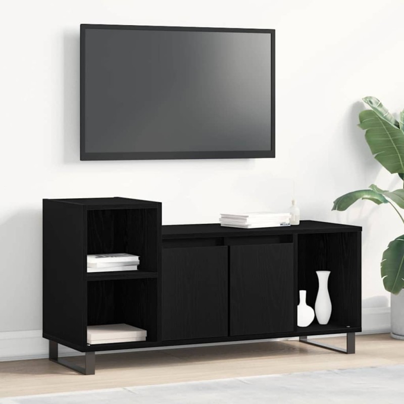 Ensemble meuble TV Montage mural Chêne noir 100 x 35 x 55 cm 582528582528