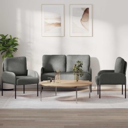 Ensembles de canapés 3 pcs Gris foncé 115 x 56 x 80 cm 582529582529