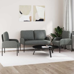 Ensembles de canapés 3 pcs Gris foncé 115 x 56 x 80 cm 582529582529