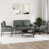 Ensembles de canapés 3 pcs Gris foncé 115 x 56 x 80 cm 582529582529