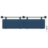 Tête de lit suspendue Avec lumière LED Bleu Tissu 582532582532