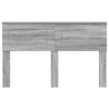 Tête de lit Gris Sonoma Bois d'ingénierie 582537582537