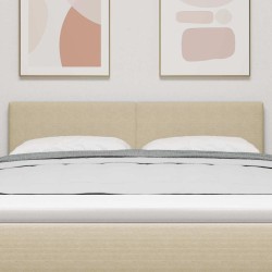 Tête de lit Gris Vert Clair 144 cm Tissu en velours côtelé 582539582539