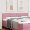 Tête de lit LED avec bandes LED Rose 180 cm Velours 582540582540