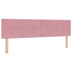 Tête de lit LED avec bandes LED Rose 180 cm Velours 582540582540
