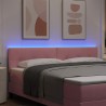 Tête de lit LED avec bandes LED Rose 180 cm Velours 582540582540