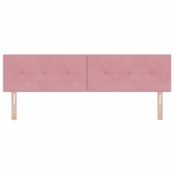 Tête de lit LED avec bandes LED Rose 180 cm Velours 582540582540