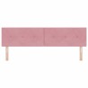 Tête de lit LED avec bandes LED Rose 180 cm Velours 582540582540