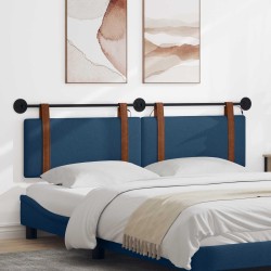 Tête de lit suspendue Avec lumière LED Bleu PU antique 582541582541