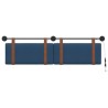 Tête de lit suspendue Avec lumière LED Bleu PU antique 582541582541