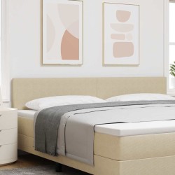 Tête de lit Gris Vert Clair 200 cm Tissu en velours côtelé 582542582542