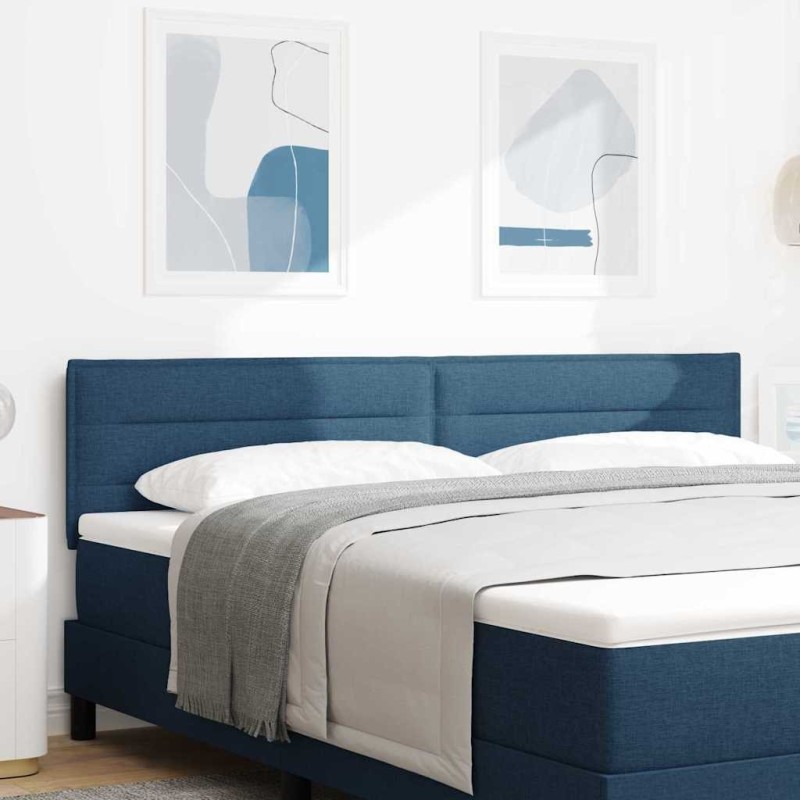 Tête de lit LED avec bandes LED Bleu 180 cm tissu 582543582543