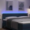 Tête de lit LED avec bandes LED Bleu 180 cm tissu 582543582543
