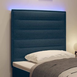 Tête de lit LED avec bandes LED Bleu 90 cm tissu 582544582544