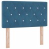 Tête de lit LED avec bandes LED Bleu foncé 80 cm Velours 582545582545