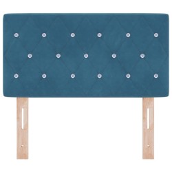 Tête de lit LED avec bandes LED Bleu foncé 80 cm Velours 582545582545
