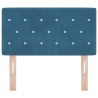 Tête de lit LED avec bandes LED Bleu foncé 80 cm Velours 582545582545