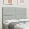 Tête de lit LED avec bandes LED Gris clair 144 cm Velours 582546582546