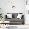 Canapé deux places gris foncé 111 cm en tissu 582548582548