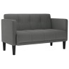 Canapé deux places gris foncé 111 cm en tissu 582548582548