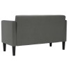 Canapé deux places gris foncé 111 cm en tissu 582548582548