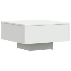 Table basse blanc 60x60x31,5 cm bois d'ingénierie 582549582549