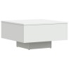 Table basse blanc 60x60x31,5 cm bois d'ingénierie 582549582549