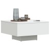Table basse blanc 60x60x31,5 cm bois d'ingénierie 582549582549
