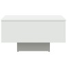 Table basse blanc 60x60x31,5 cm bois d'ingénierie 582549582549