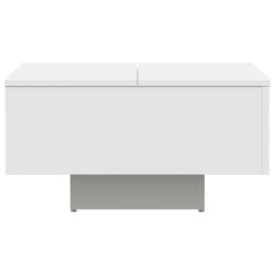Table basse blanc 60x60x31,5 cm bois d'ingénierie 582549582549