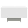 Table basse blanc 60x60x31,5 cm bois d'ingénierie 582549582549