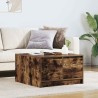 Table basse avec tiroirs chêne fumé 70,5x70x40 cm 582552582552