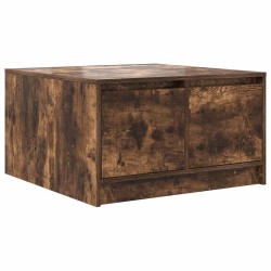 Table basse avec tiroirs chêne fumé 70,5x70x40 cm 582552582552