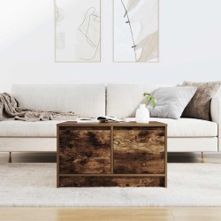 Table basse avec tiroirs chêne fumé 70,5x70x40 cm 582552582552