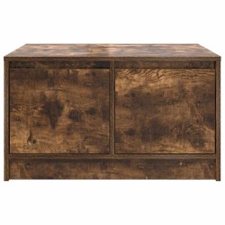 Table basse avec tiroirs chêne fumé 70,5x70x40 cm 582552582552