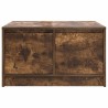 Table basse avec tiroirs chêne fumé 70,5x70x40 cm 582552582552
