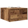 Table basse avec tiroirs vieux bois 70,5x70x40 cm 582553582553