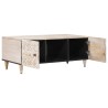 Table basse Blanc 100 x 54 x 40 cm Bois de mangue massif 582554582554