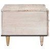 Table basse Blanc 100 x 54 x 40 cm Bois de mangue massif 582554582554