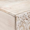 Table basse Blanc 100 x 54 x 40 cm Bois de mangue massif 582554582554