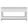 Table basse blanc brillant 102x50x52,5 cm bois d'ingénierie 582555582555