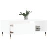 Table basse Blanc 90x50x36,5 cm Bois d'ingénierie 582556582556