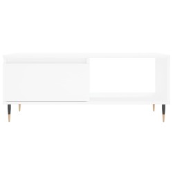 Table basse Blanc 90x50x36,5 cm Bois d'ingénierie 582556582556