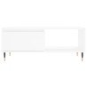 Table basse Blanc 90x50x36,5 cm Bois d'ingénierie 582556582556