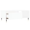 Table basse Blanc 90x50x36,5 cm Bois d'ingénierie 582556582556