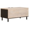 Table basse Blanc 80 x 50 x 40 cm Bois de mangue massif 582557582557