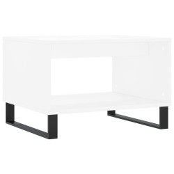 Table basse blanc 60x50x40 cm bois d'ingénierie 582558582558