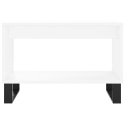 Table basse blanc 60x50x40 cm bois d'ingénierie 582558582558