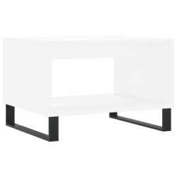 Table basse blanc 60x50x40 cm bois d'ingénierie 582558582558