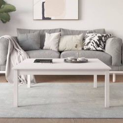 Table basse Blanc 100x100x40 cm Bois massif de pin 582560582560